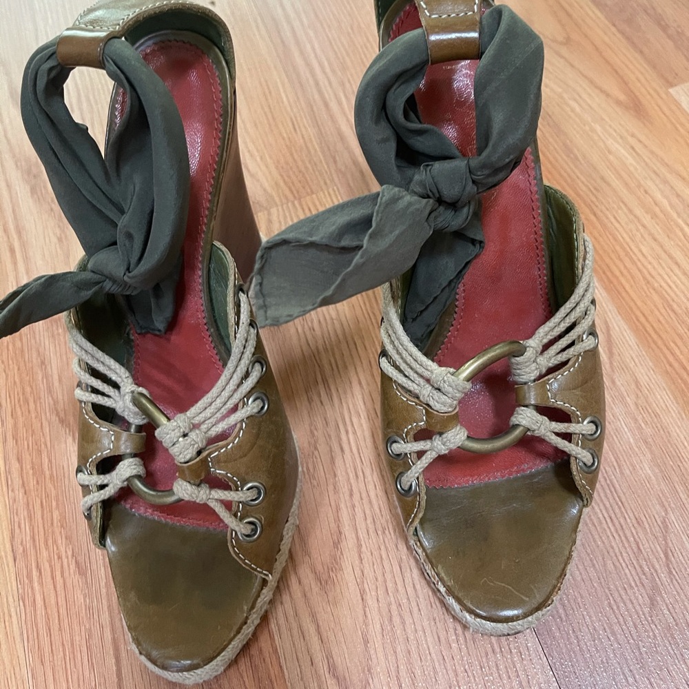 Saint Laurent wedge sandals